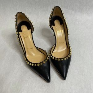 Louboutin irishell 85 nappa leather d’orsay pumps